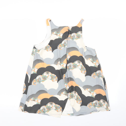 NEXT Womens Multicoloured Geometric  Basic Blouse Size 8