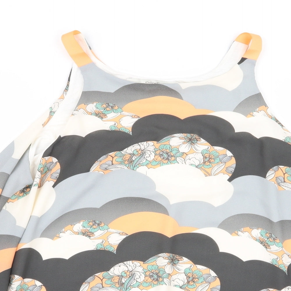 NEXT Womens Multicoloured Geometric  Basic Blouse Size 8