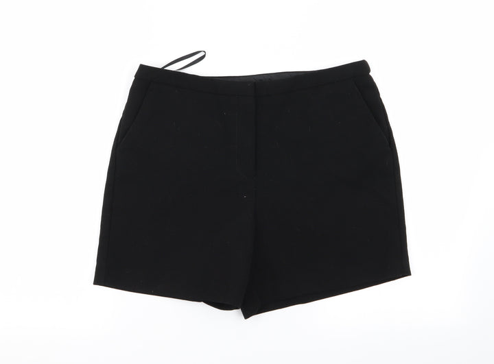 F&F Womens Black Hot Pants Shorts Size 10