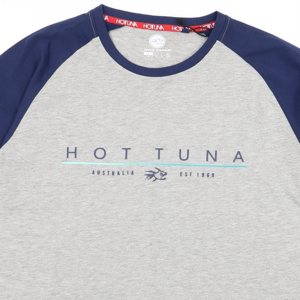 hotuna Mens Grey    T-Shirt Size L