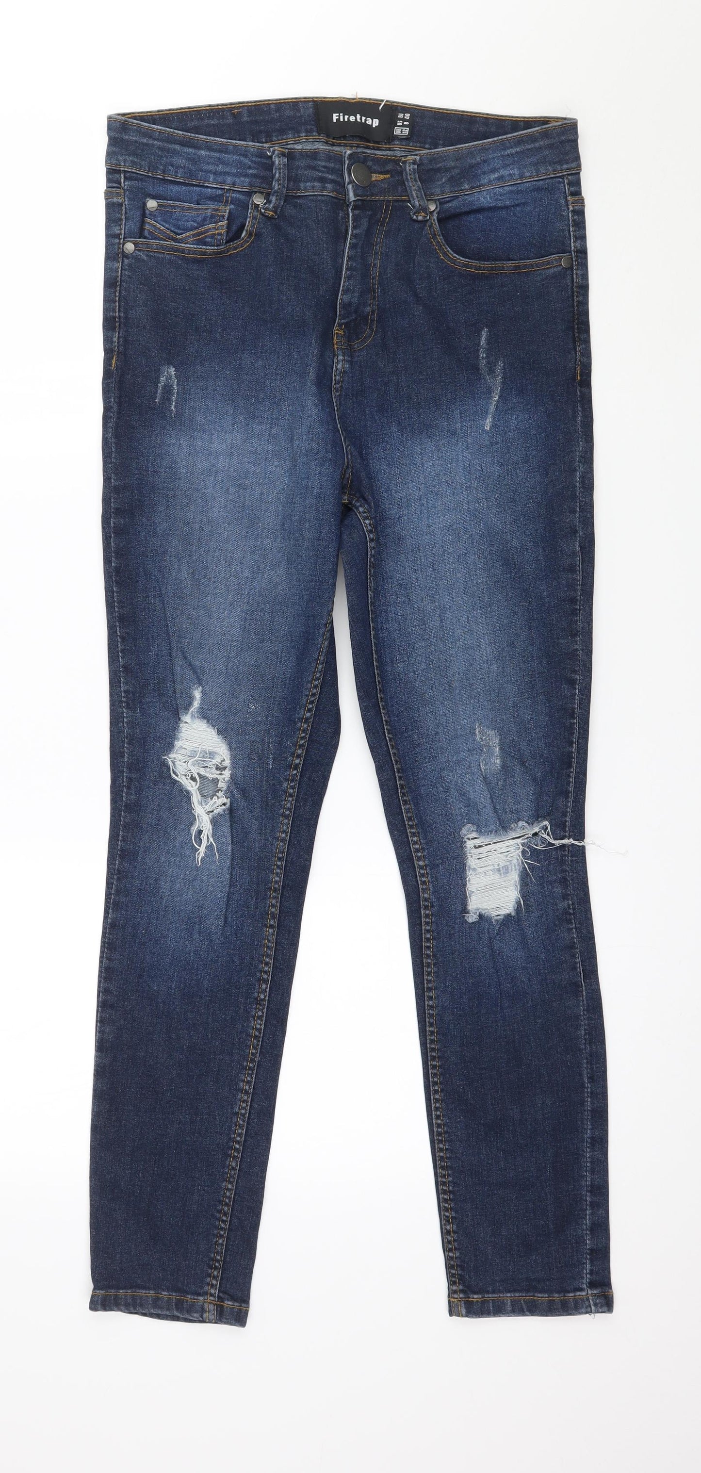 Firetrap Womens Blue  Denim Skinny Jeans Size 12 L27 in