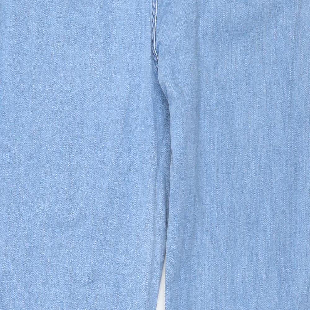 Marks and Spencer Womens Blue  Denim Trousers  Size 16 L29 in