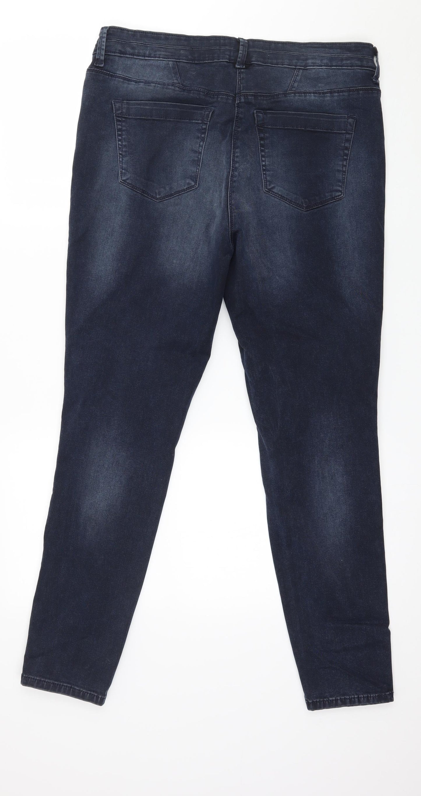 NEXT Womens Blue  Denim Skinny Jeans Size 16 L28 in