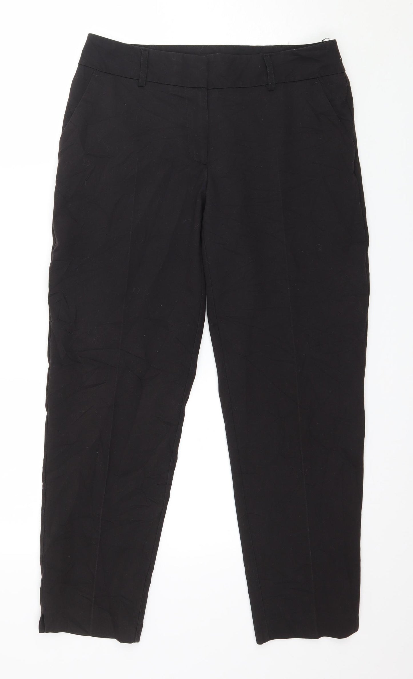 Preworn Womens Black   Trousers  Size 8 L26 in
