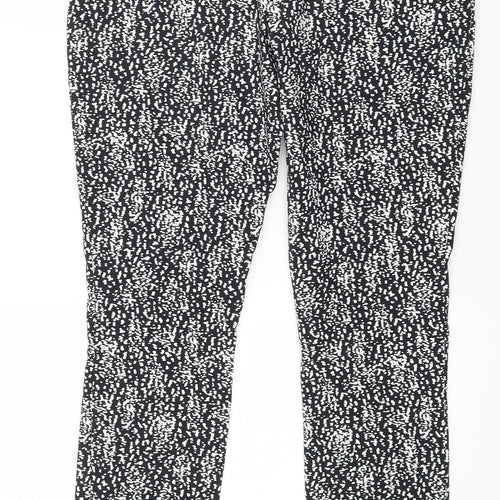 George Womens Black Polka Dot  Trousers  Size 12 L27 in