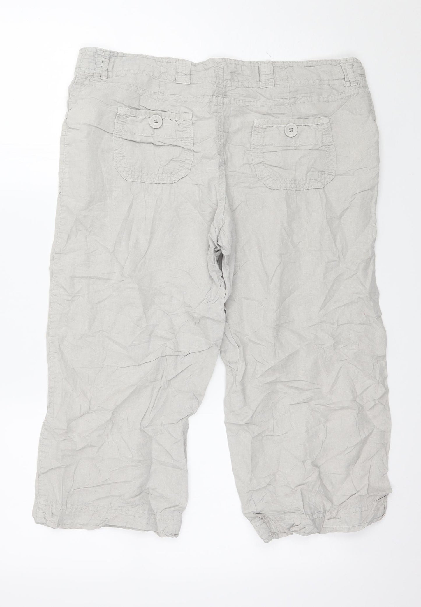 New Look Womens Grey   Bermuda Shorts Size 12