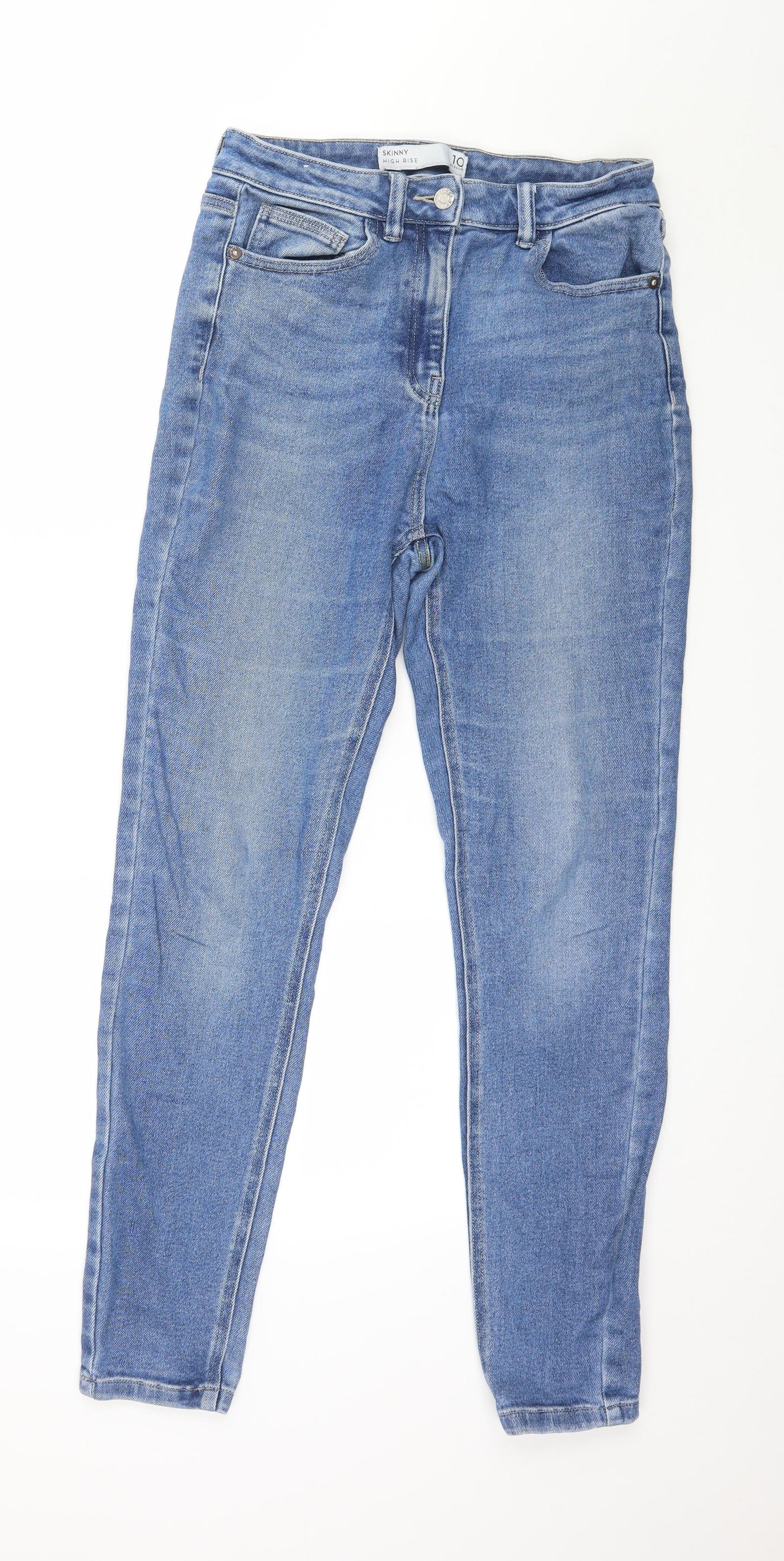 NEXT Womens Blue  Denim Skinny Jeans Size 10 L28 in