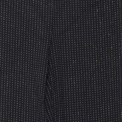 Dorothy Perkins Womens Black Striped  Trousers  Size 12 L26 in