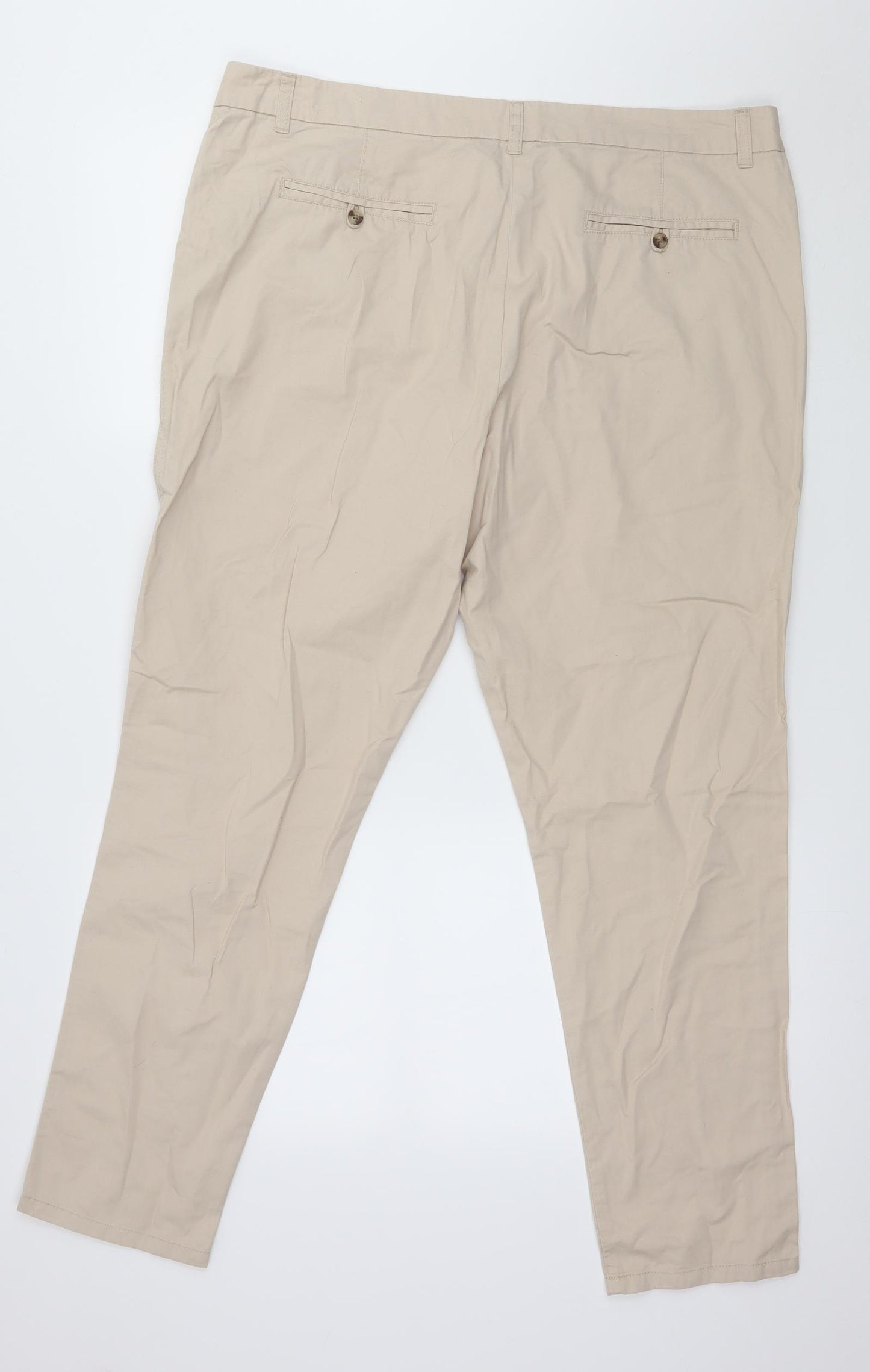 Dorothy Perkins Womens Beige   Trousers  Size 16 L28 in