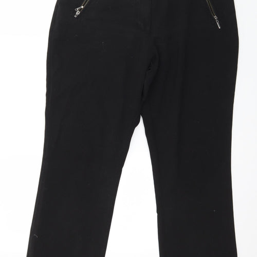 M&Co Womens Black   Trousers  Size 32 in L27 in