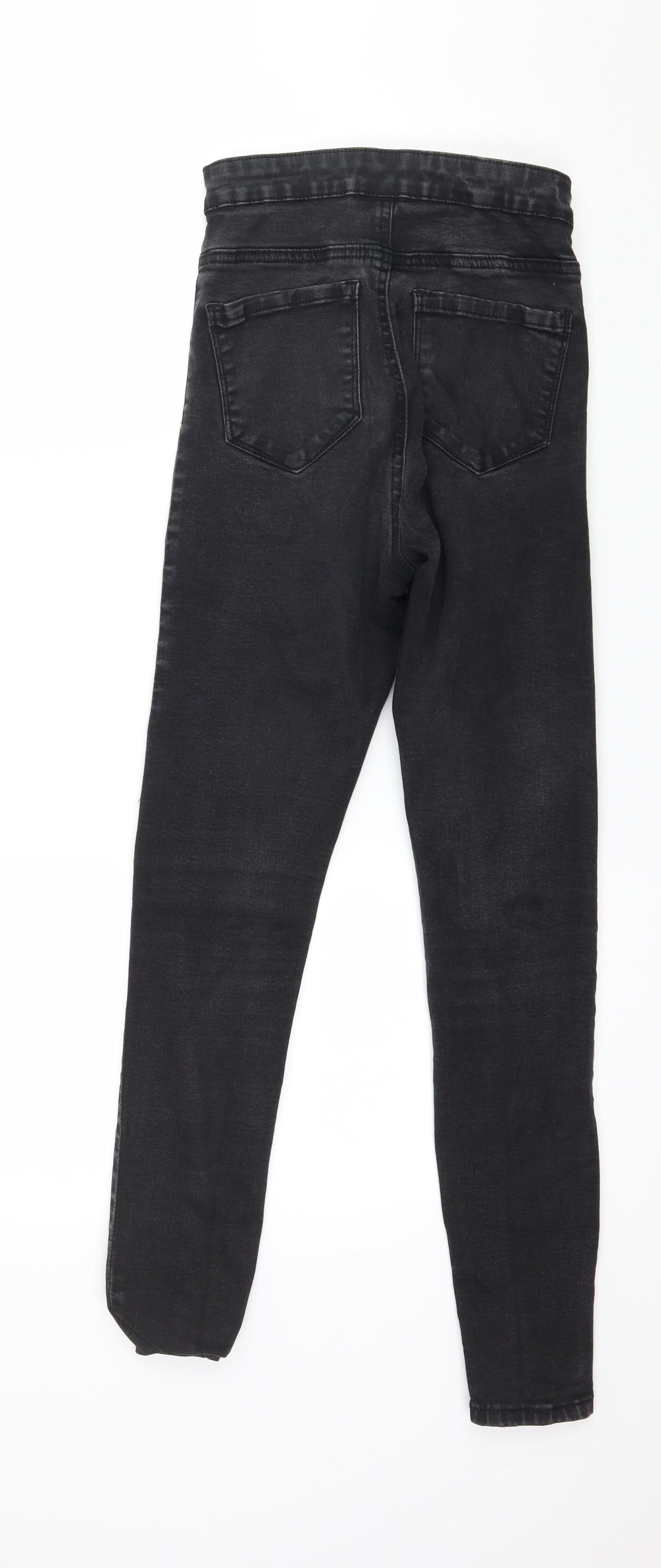Denim & Co. Womens Grey  Denim Skinny Jeans Size 6 L26 in