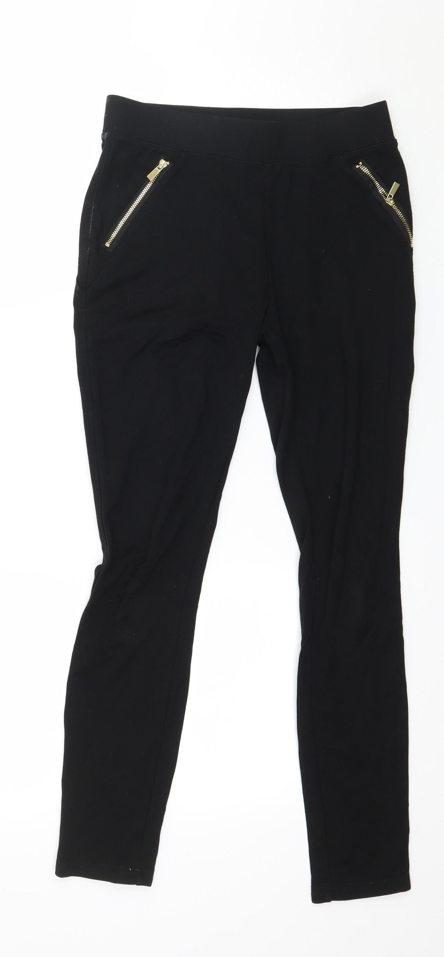 New Look Womens Black  Jersey Capri Leggings Size 8 L25 in