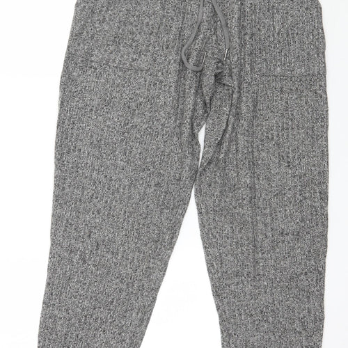 Love to Lounge Womens Grey Solid Knit Capri Pyjama Pants Size 6