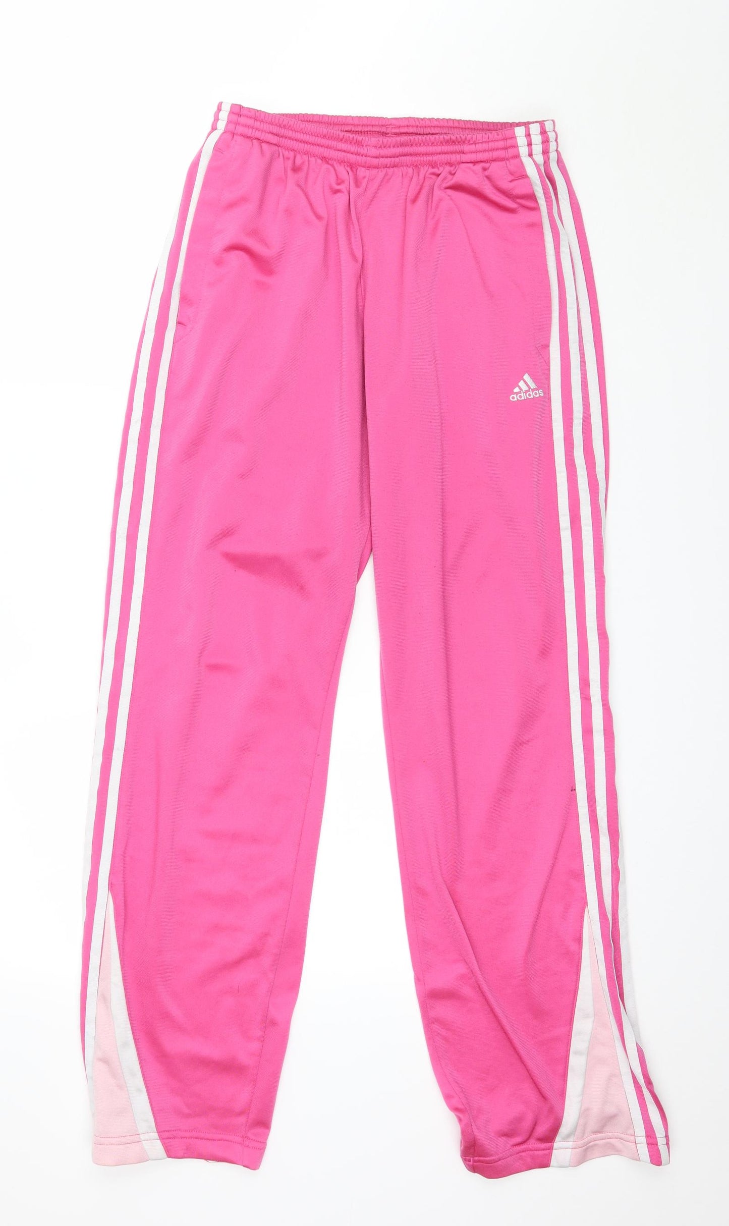 adidas Womens Pink  Jersey Jogger Trousers Size 6 L31 in