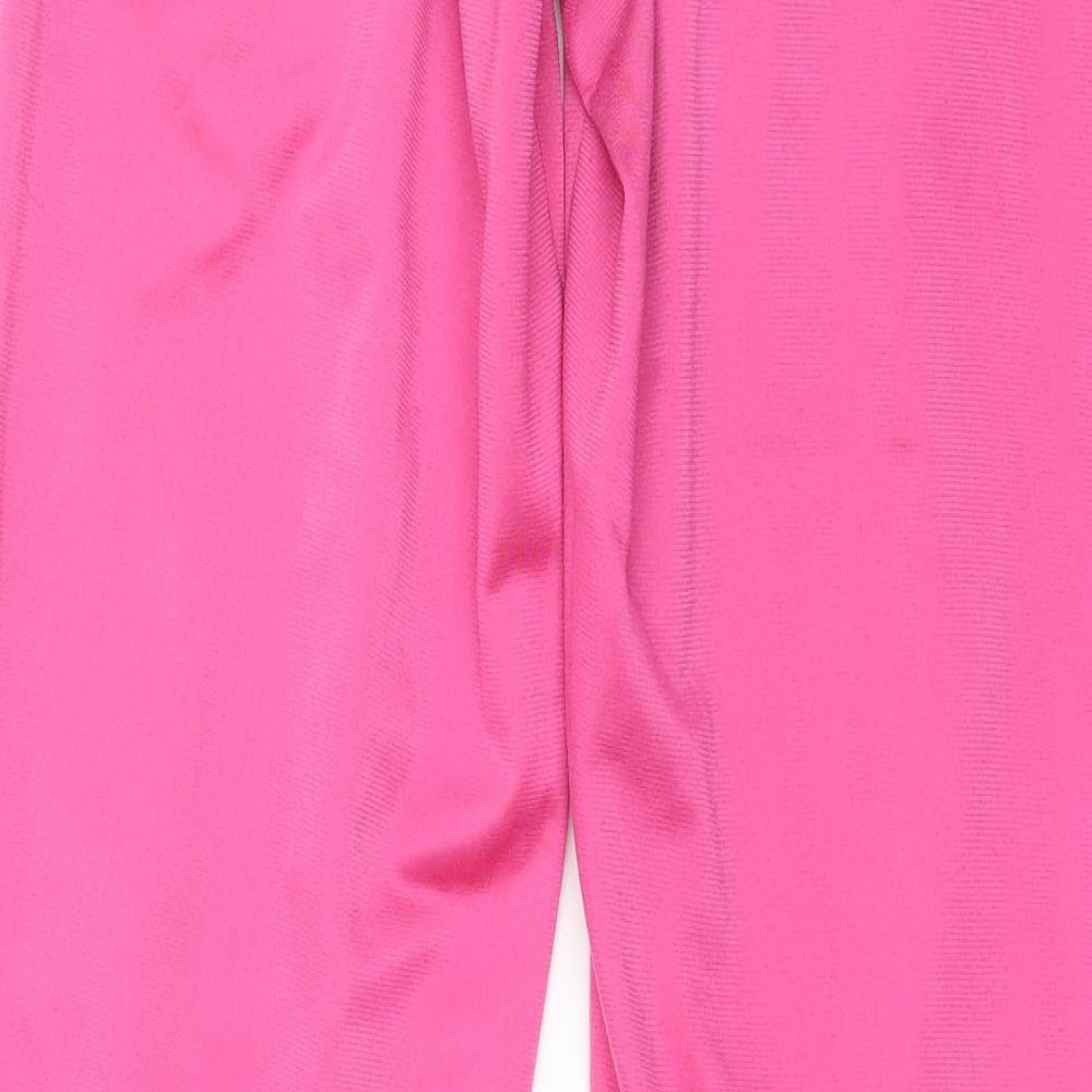 adidas Womens Pink  Jersey Jogger Trousers Size 6 L31 in