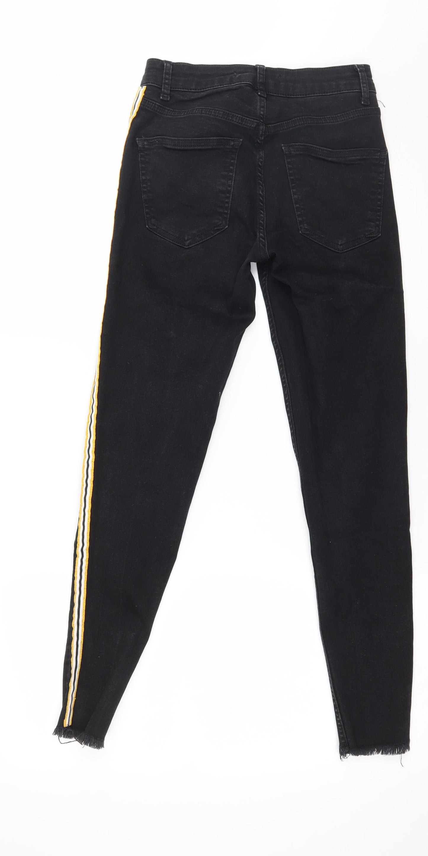 Denim & Co. Womens Black  Denim Skinny Jeans Size 8 L26 in