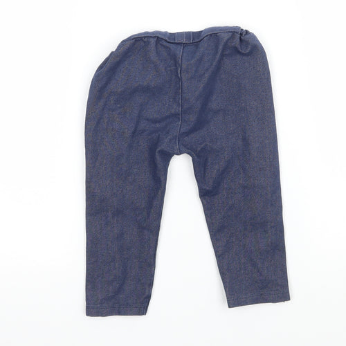 Nutmeg Baby Black  Jersey Jogger Trousers Size 9-12 Months