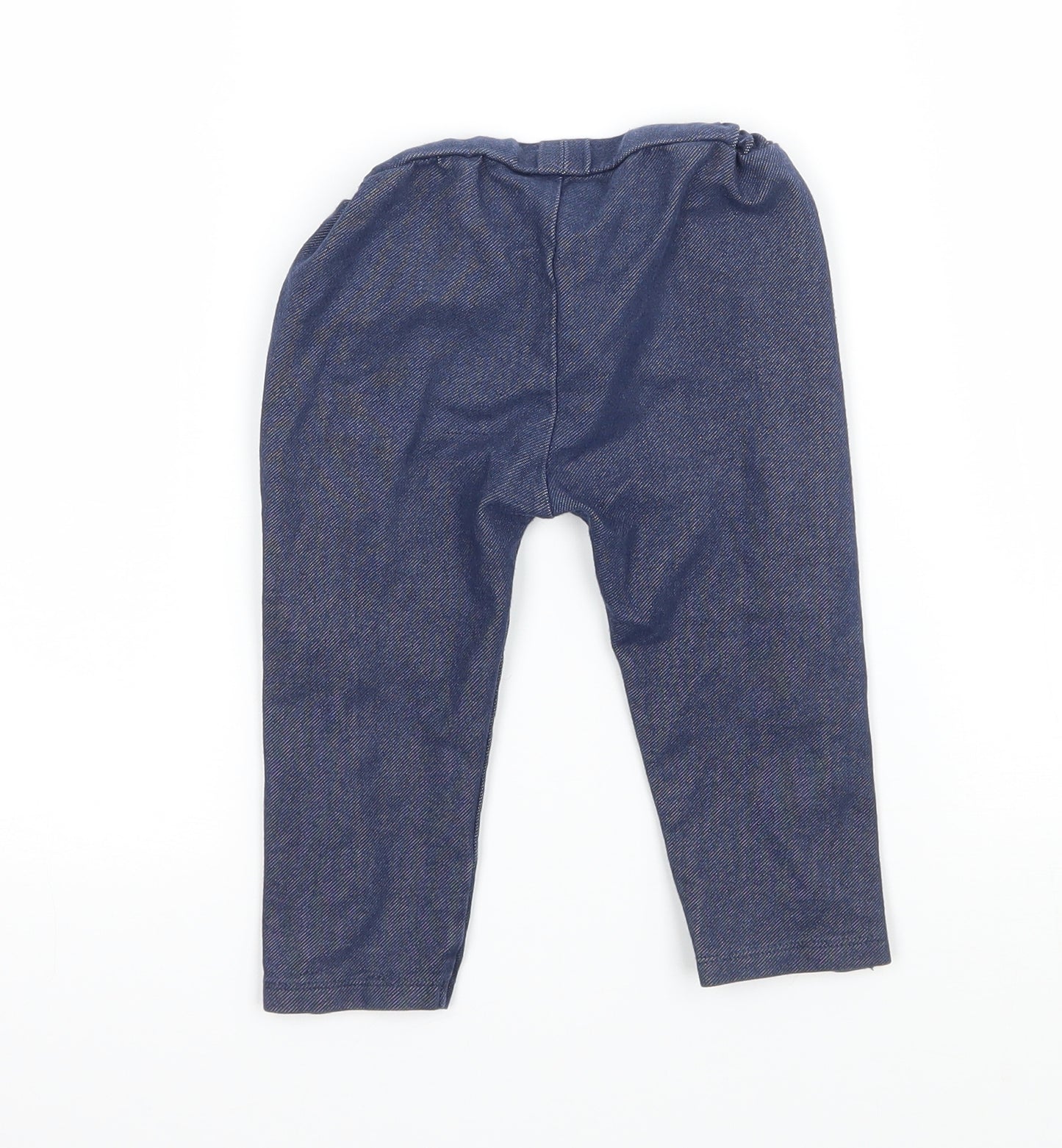 Nutmeg Baby Black  Jersey Jogger Trousers Size 9-12 Months