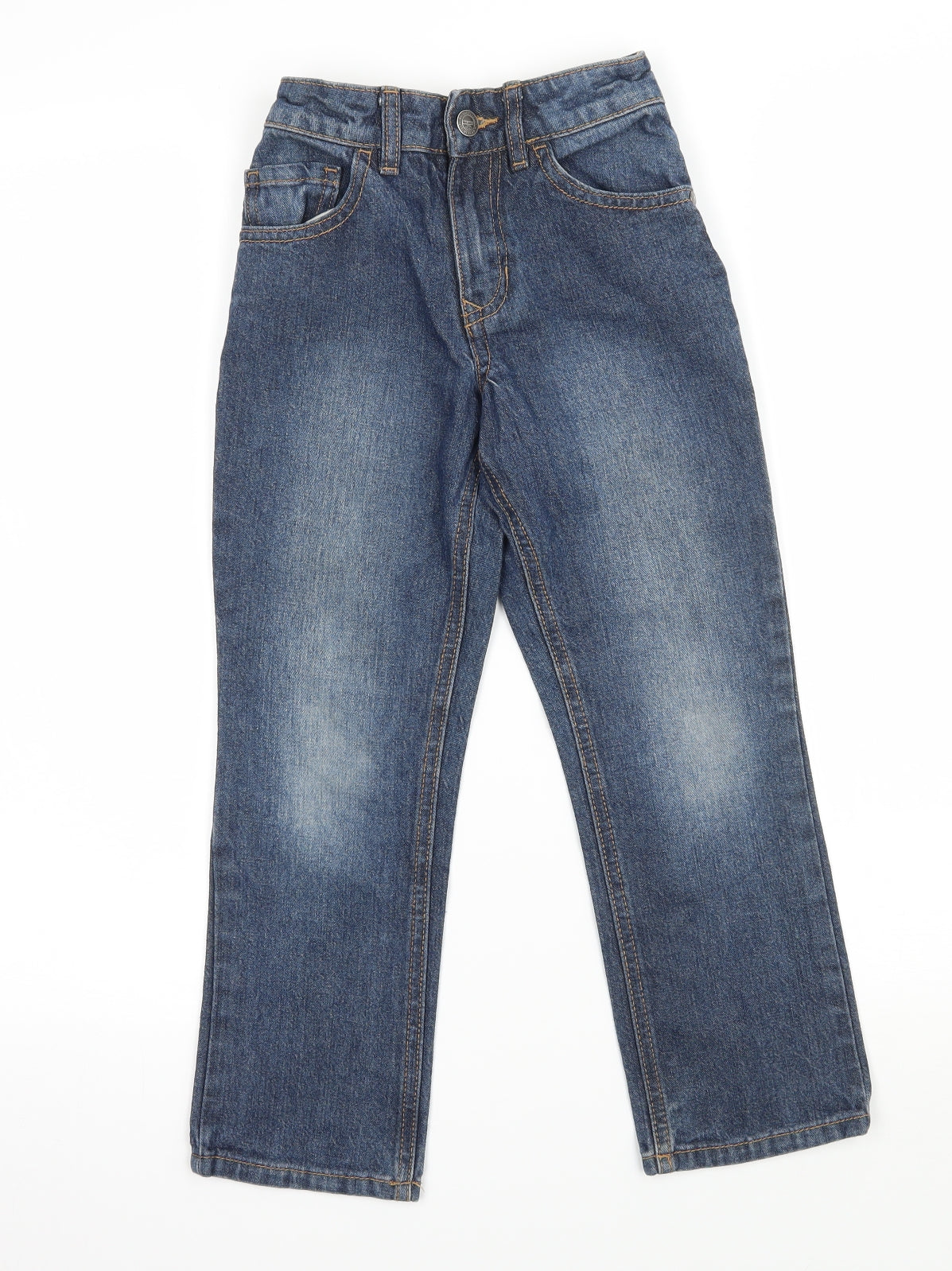 George Boys Blue  Denim Straight Jeans Size 6-7 Years