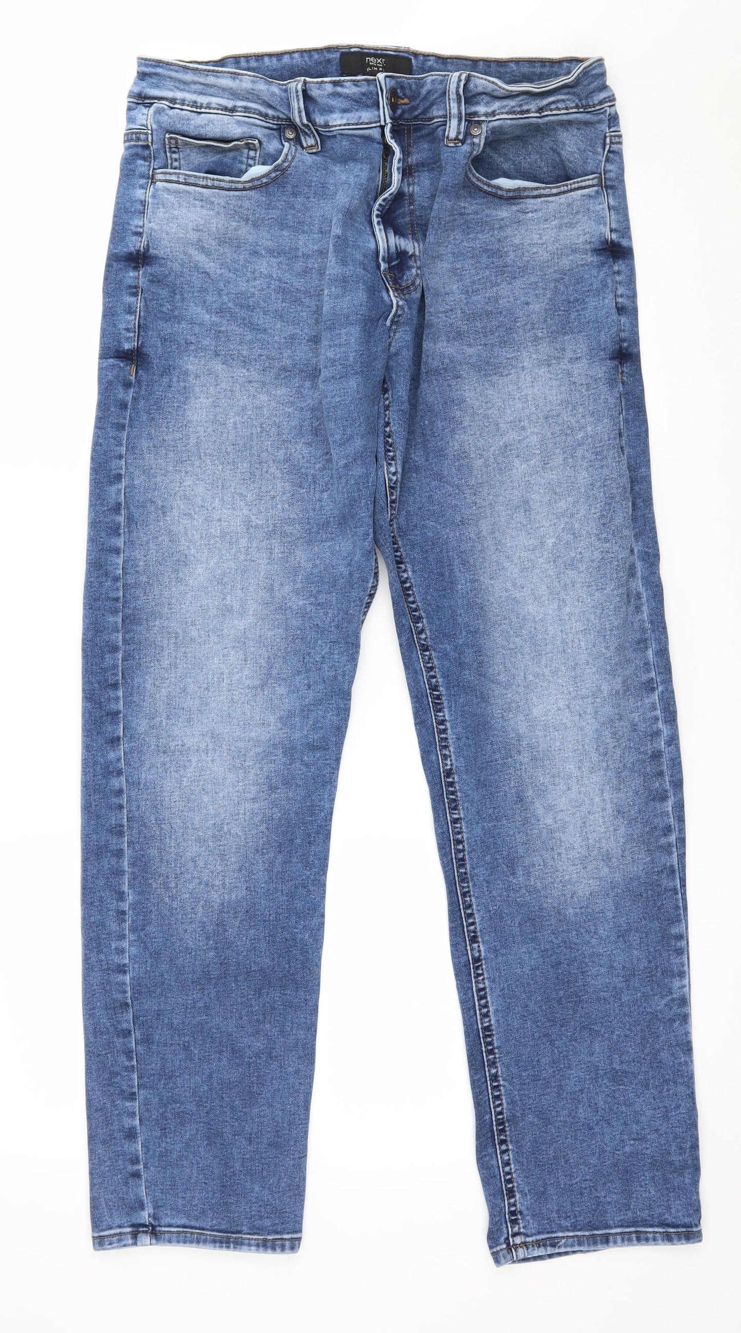 NEXT Mens Blue  Denim Straight Jeans Size 36 in L31 in