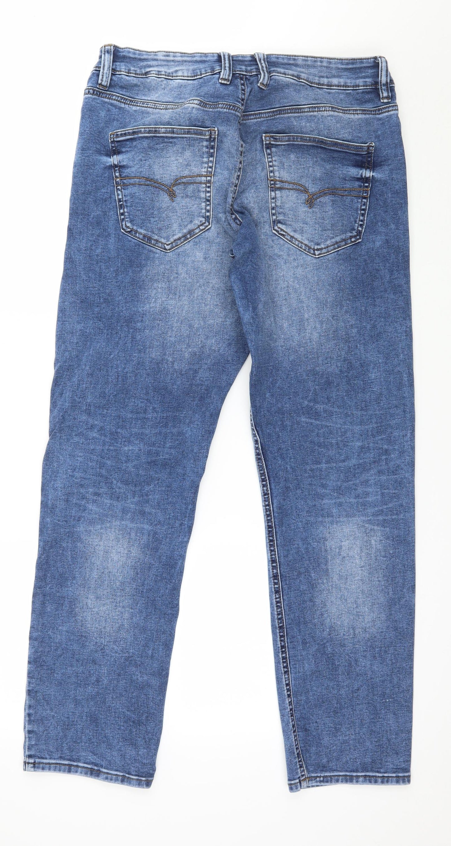NEXT Mens Blue  Denim Straight Jeans Size 36 in L31 in