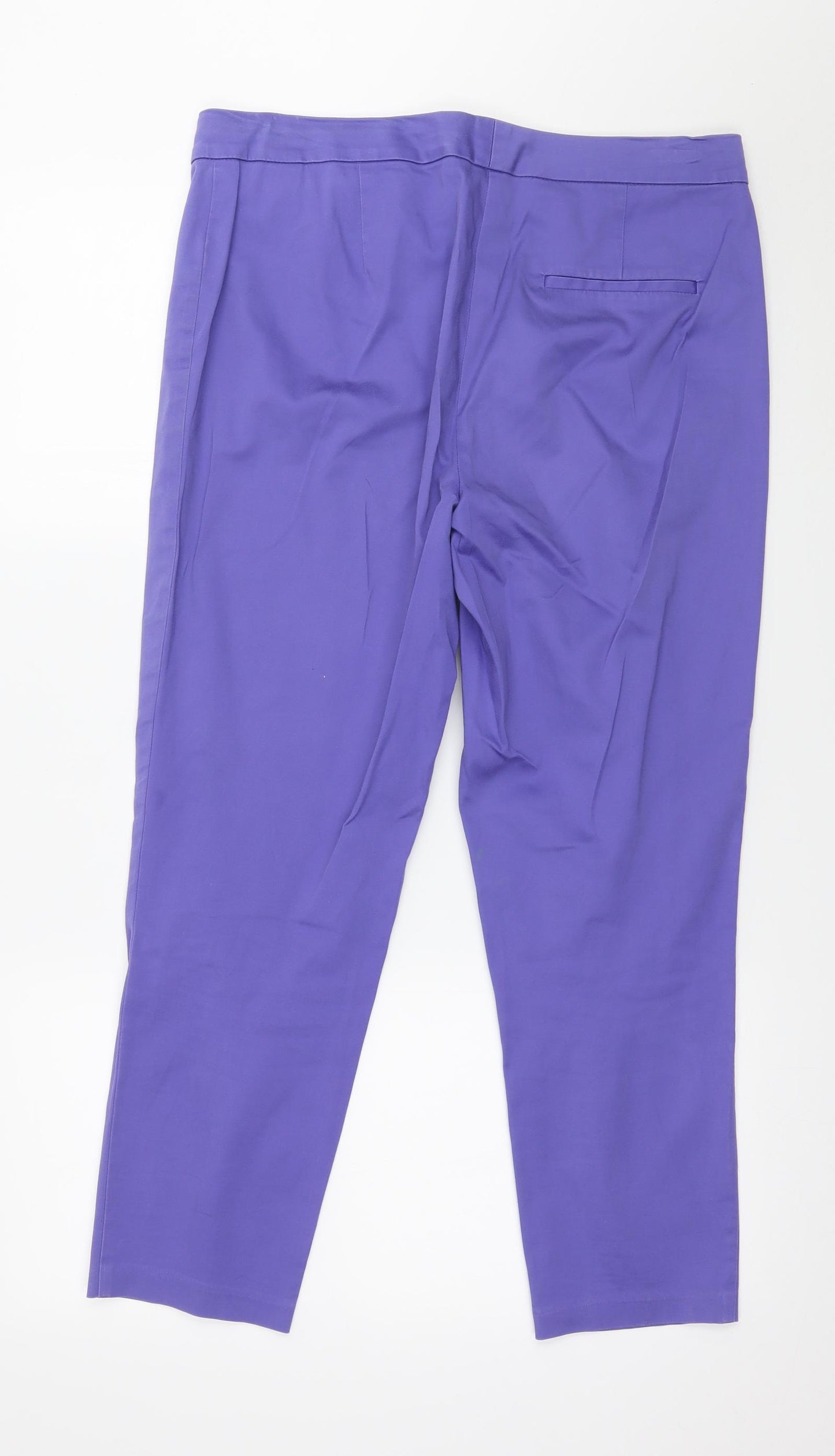 Marks and Spencer Womens Purple   Trousers  Size 12 L24 in