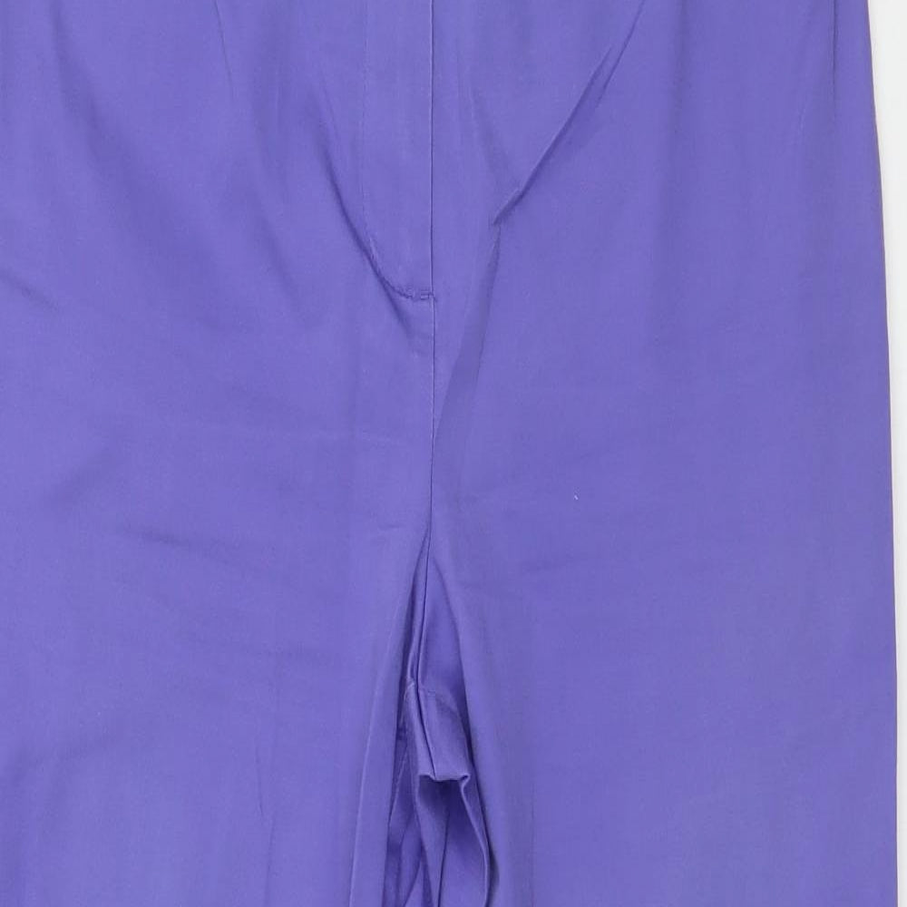 Marks and Spencer Womens Purple   Trousers  Size 12 L24 in