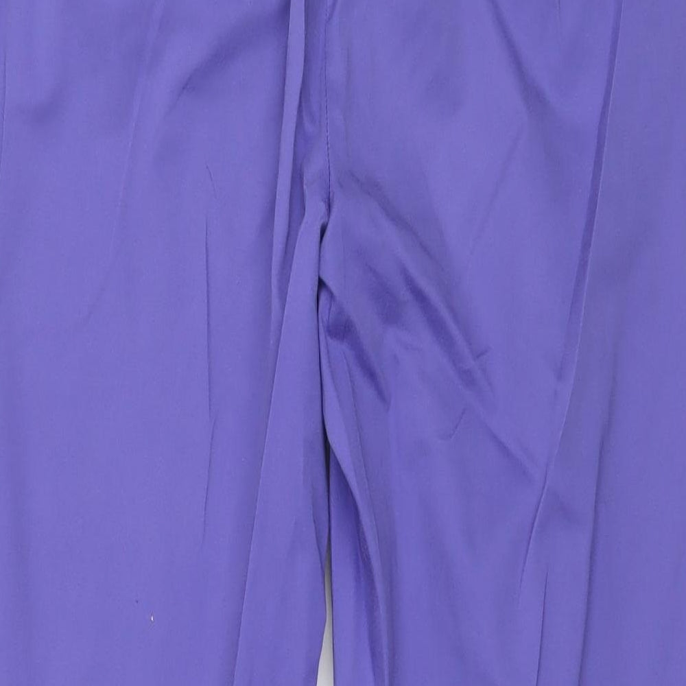 Marks and Spencer Womens Purple   Trousers  Size 12 L24 in
