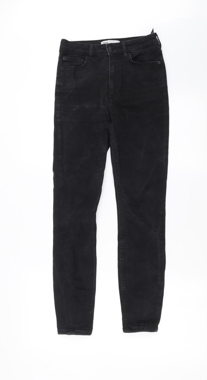 Zara Womens Black Denim Skinny Jeans Size 6 L27 in