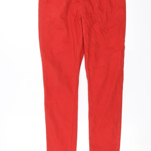 TU Womens Red  Denim Jegging Jeans Size 10 L30 in