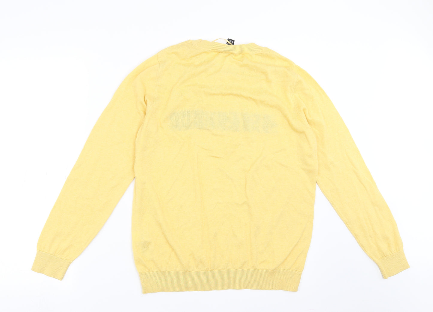 New Look Womens Yellow  Knit Pullover Jumper Size 10  - Sisterhood