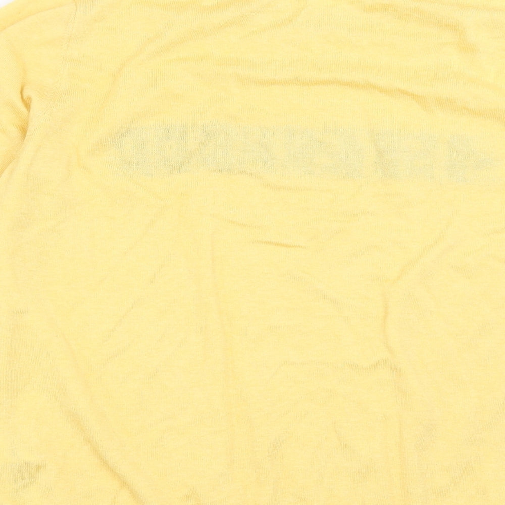 New Look Womens Yellow  Knit Pullover Jumper Size 10  - Sisterhood