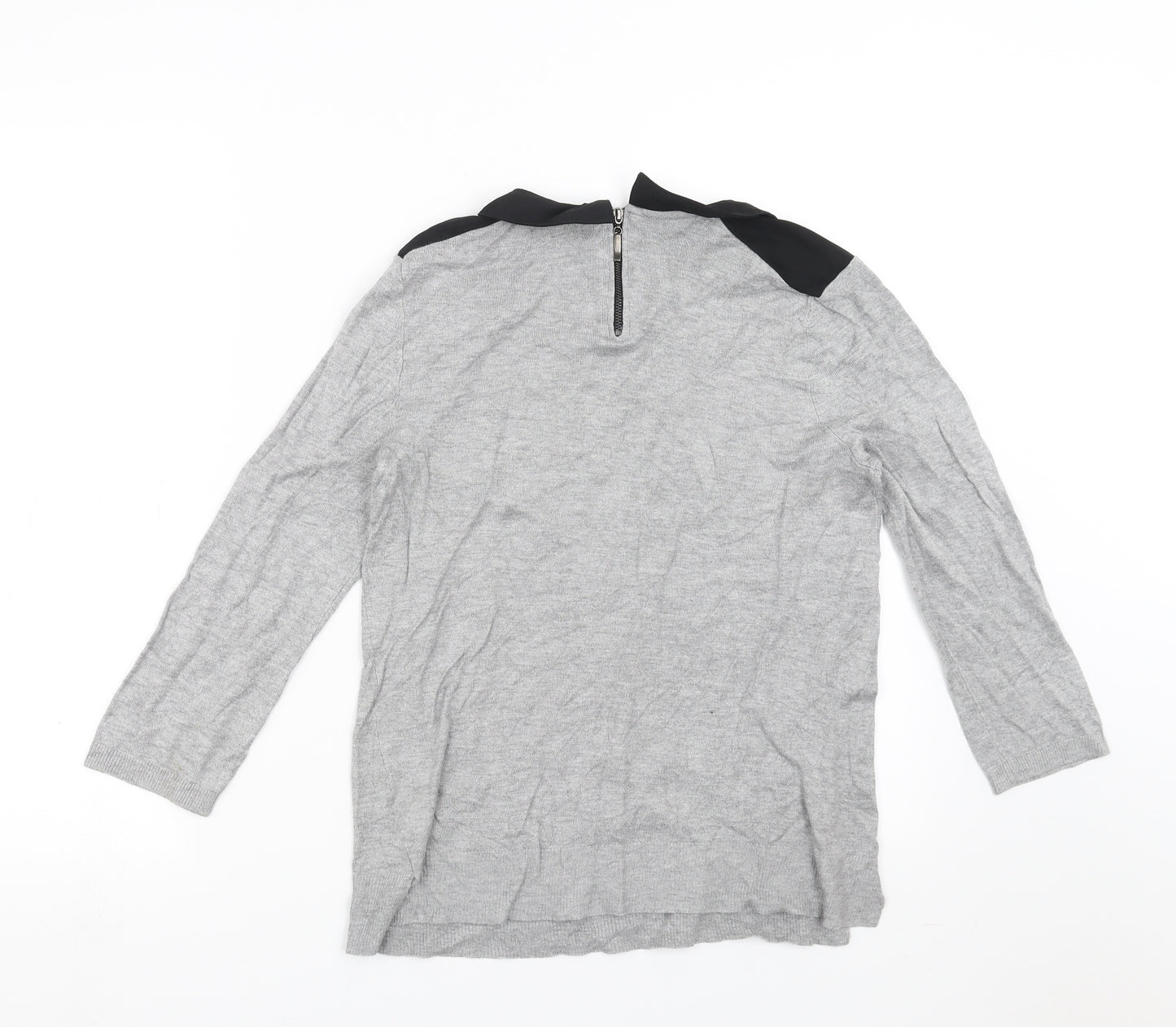 Papaya Womens Grey  Knit Pullover Jumper Size 10