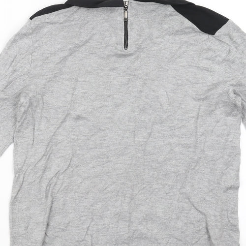 Papaya Womens Grey  Knit Pullover Jumper Size 10