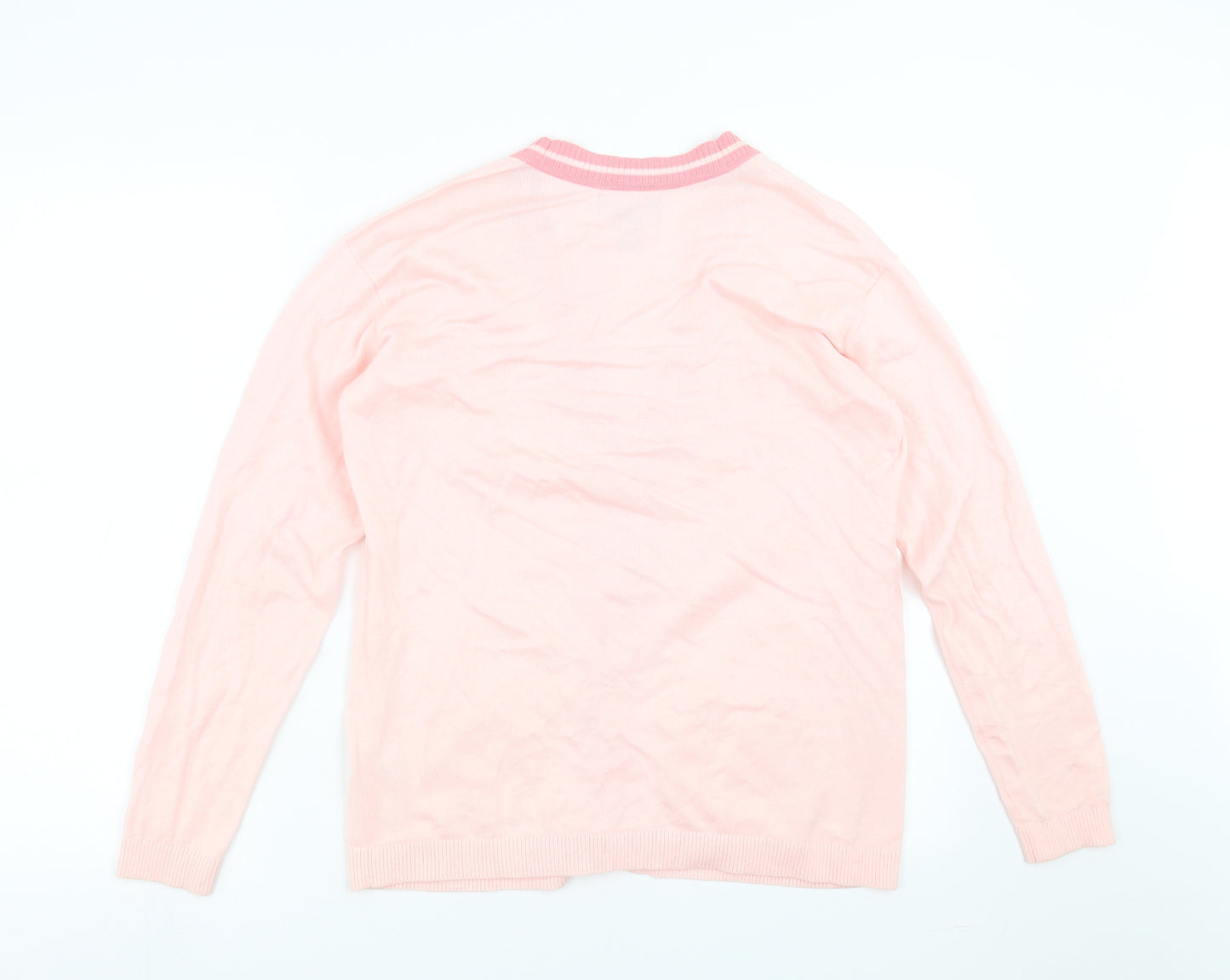 Lands' End Womens Pink  Knit Cardigan Jumper Size S