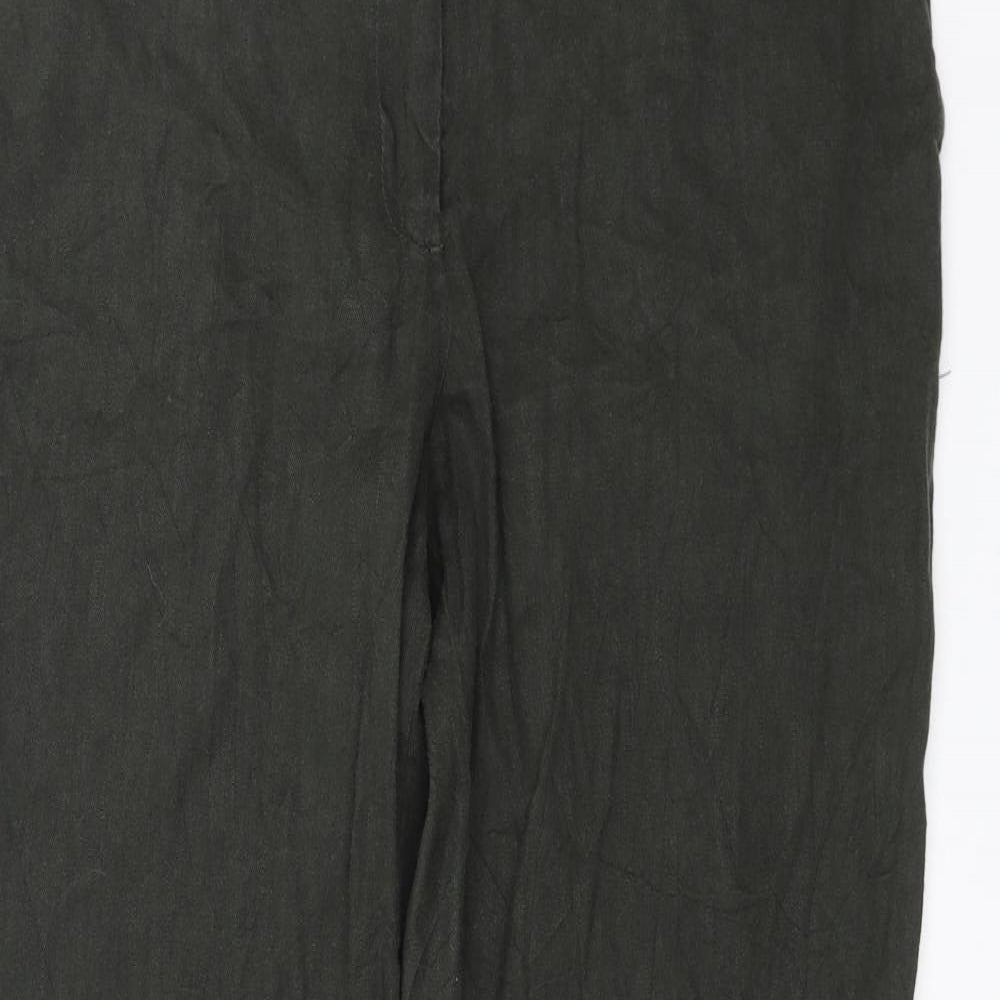 H&M Womens Green   Trousers  Size 14 L28 in