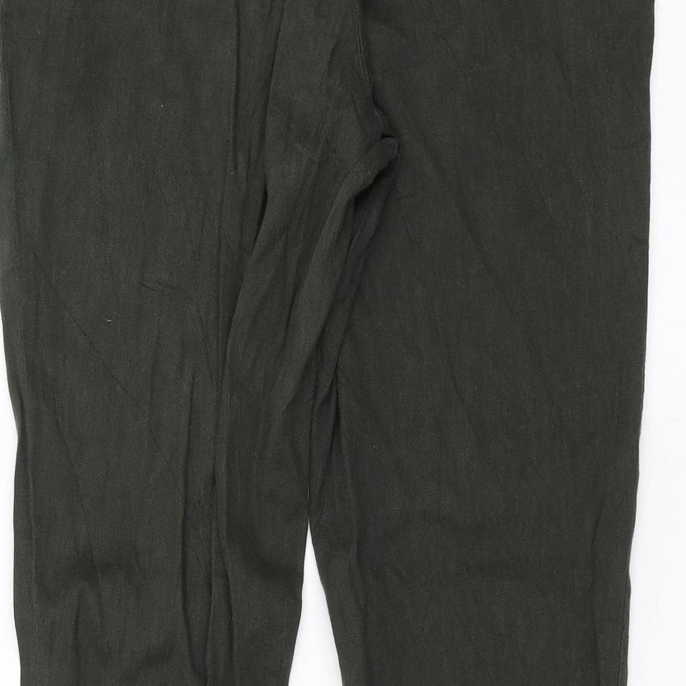 H&M Womens Green   Trousers  Size 14 L28 in