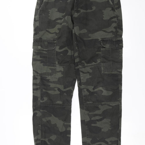 Primark Mens Green Camouflage  Cargo Trousers Size 30 in L30 in