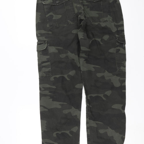 Primark Mens Green Camouflage  Cargo Trousers Size 30 in L30 in