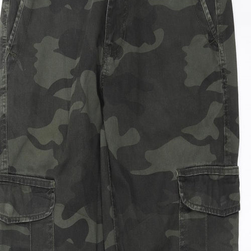 Primark Mens Green Camouflage  Cargo Trousers Size 30 in L30 in