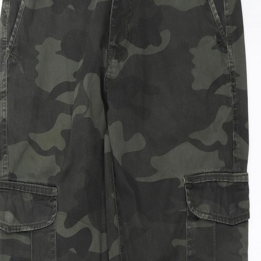Primark Mens Green Camouflage  Cargo Trousers Size 30 in L30 in