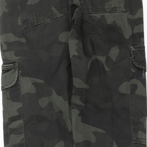 Primark Mens Green Camouflage  Cargo Trousers Size 30 in L30 in