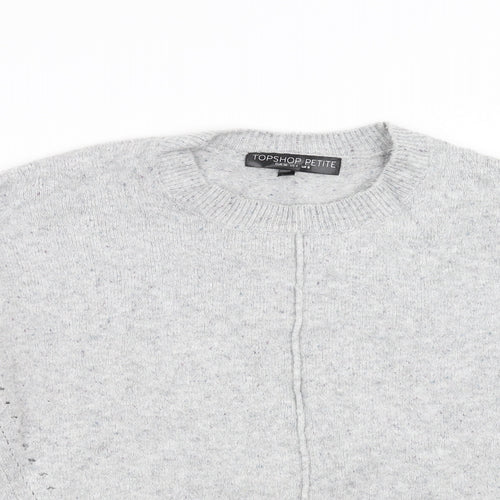 Topshop Womens Grey  Knit Pullover Jumper Size 8