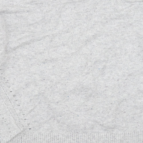 Topshop Womens Grey  Knit Pullover Jumper Size 8