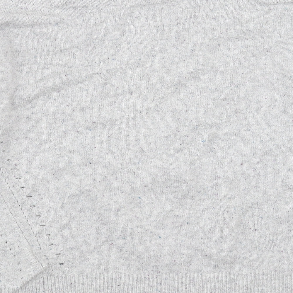 Topshop Womens Grey  Knit Pullover Jumper Size 8
