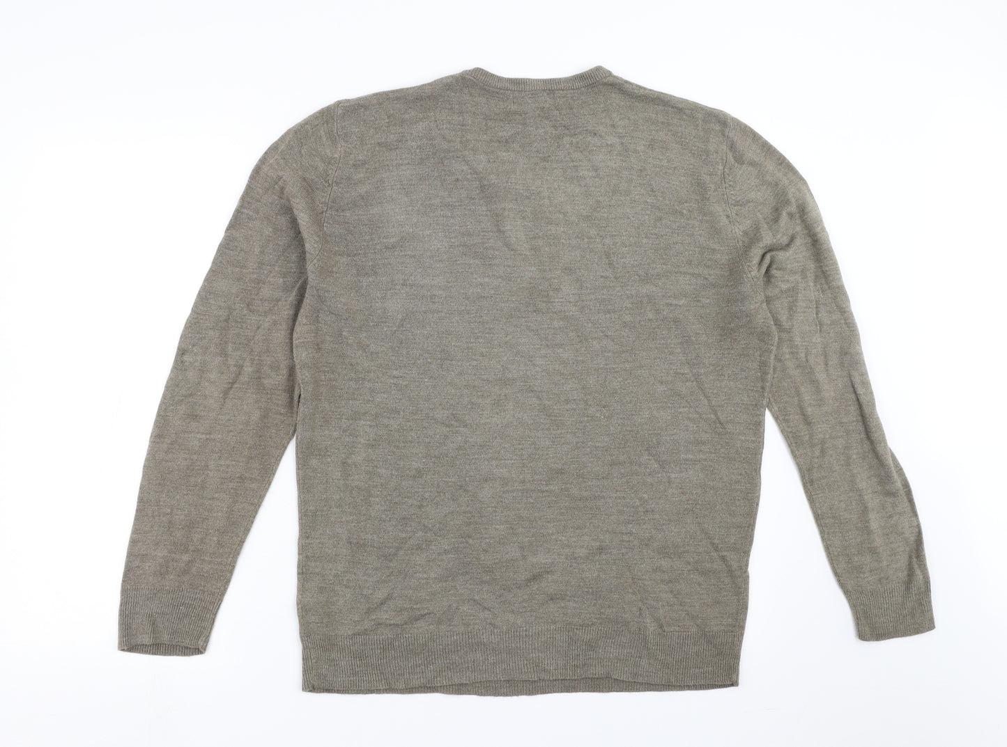 Thomas Nash Mens Green  Knit Pullover Jumper Size M