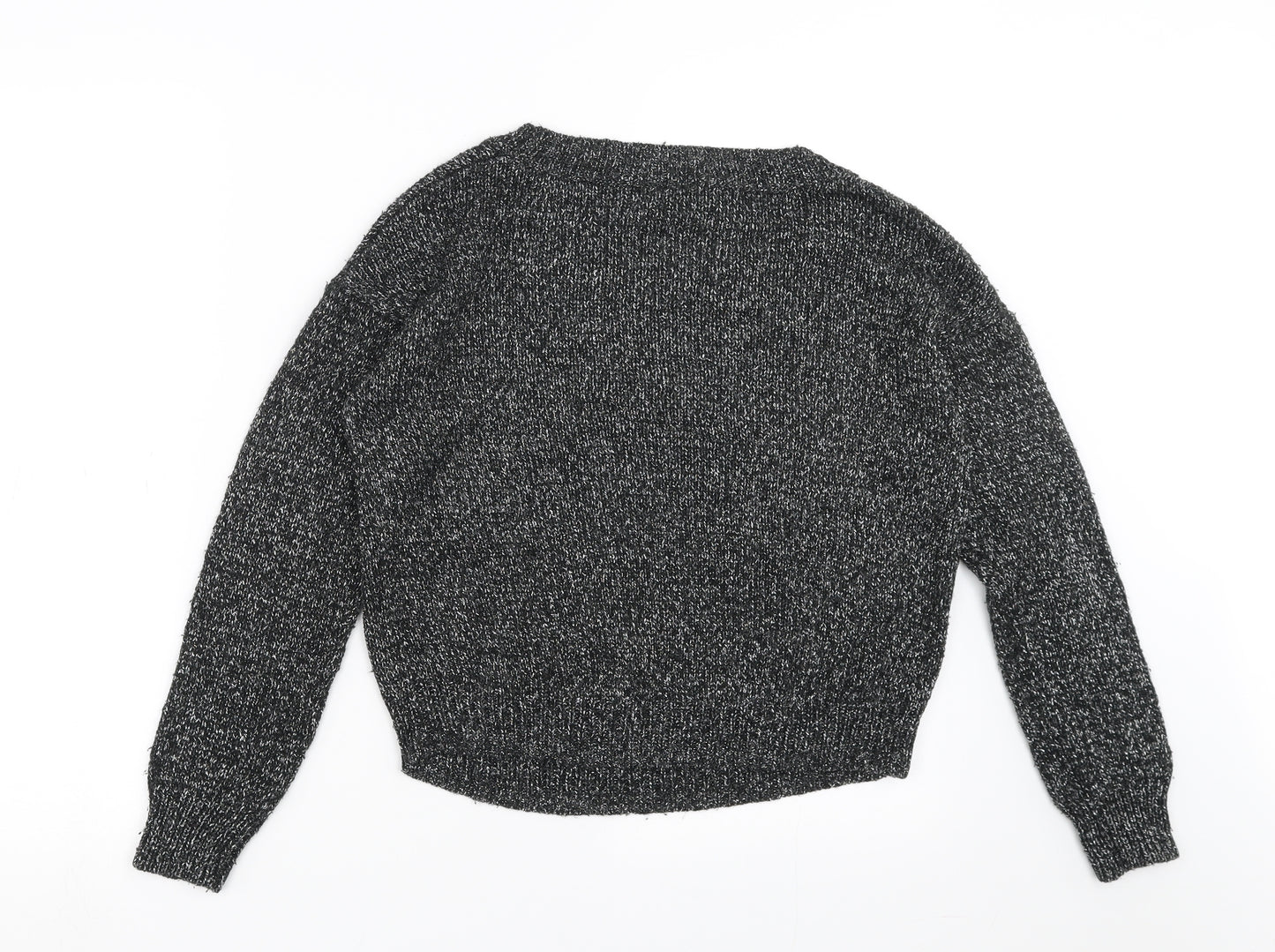 Divided by H&M Womens Black  Knit Pullover Jumper Size 8