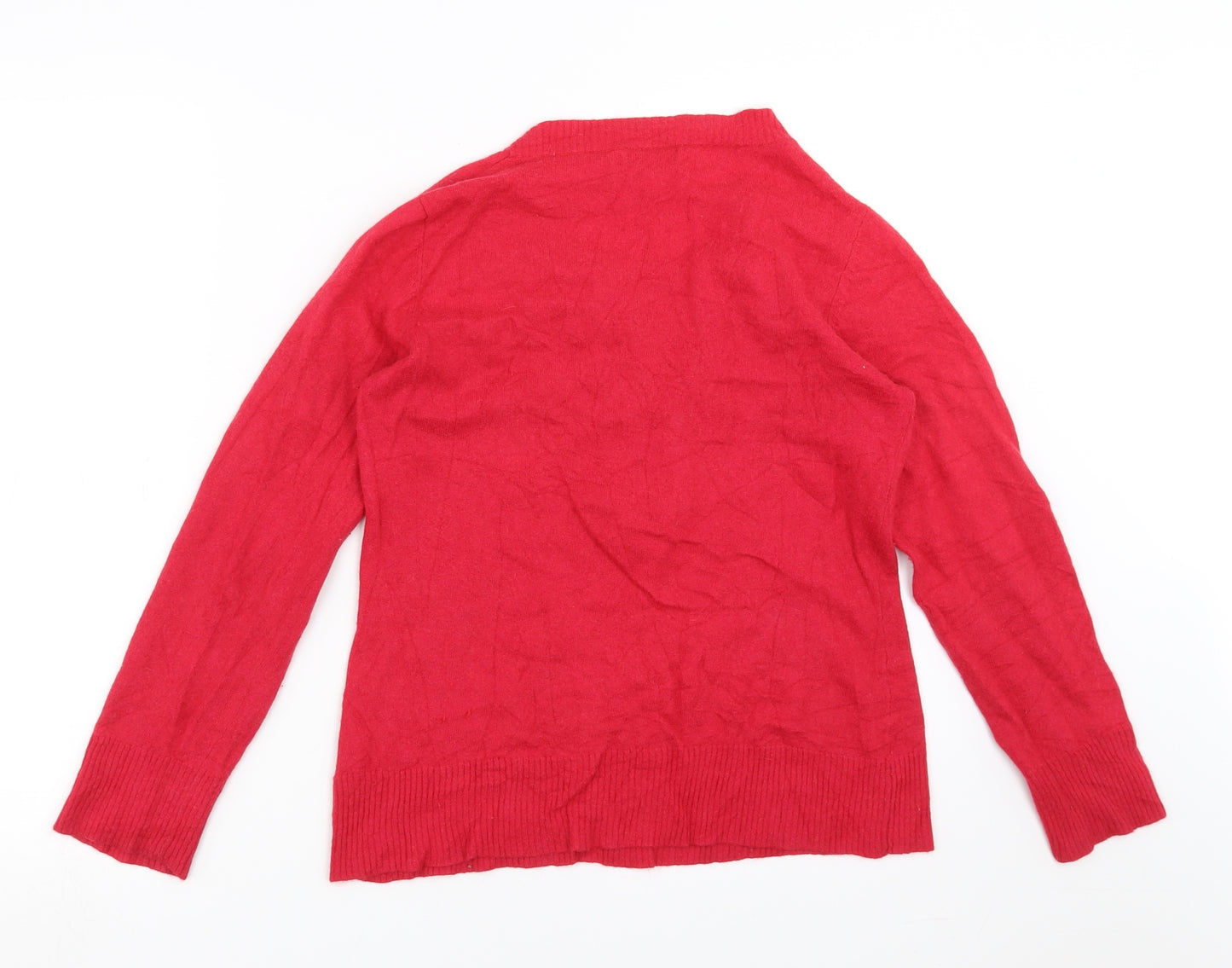 Lakeland Womens Red  Knit Pullover Jumper Size 12