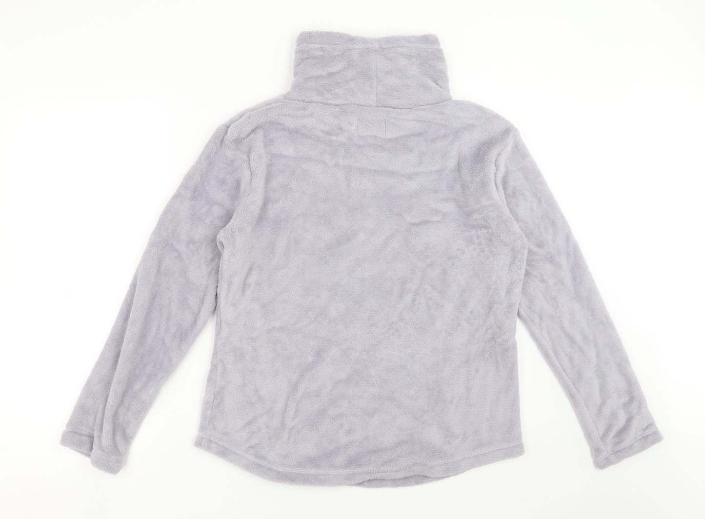 Matalan Womens Purple  Fleece Pullover Jumper Size M  - lounge jumper