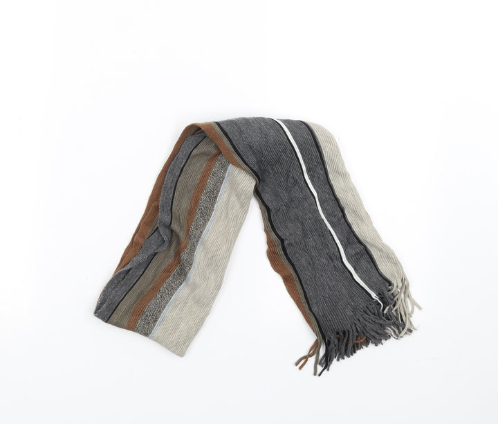 Preworn Womens Brown Striped   Scarf